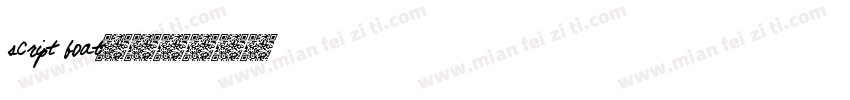 script boat字体转换
